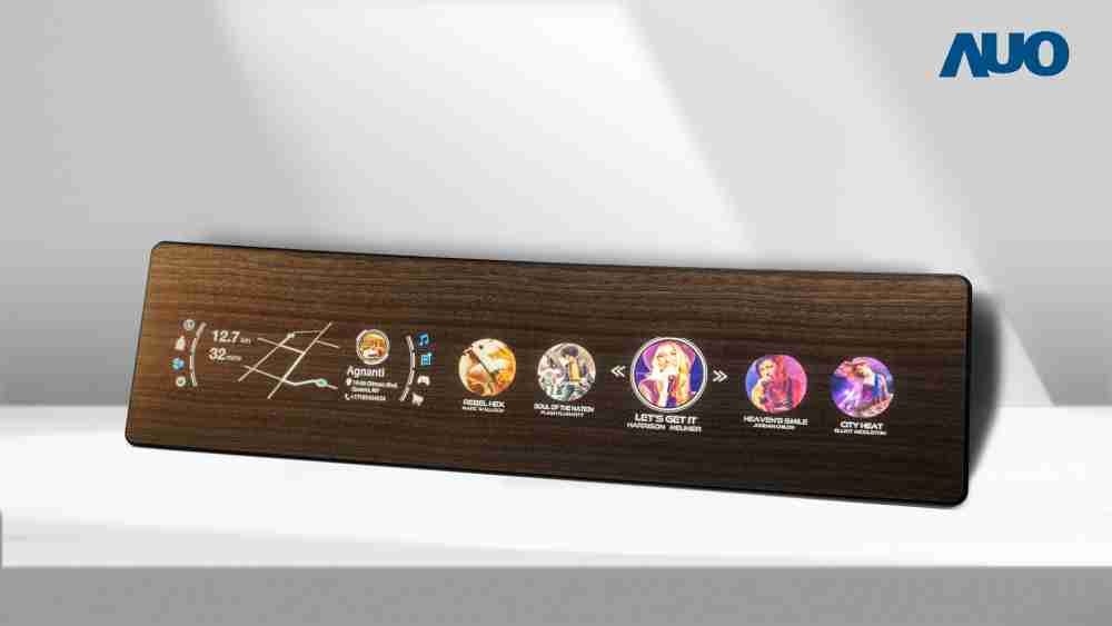 NG大舞台研发全球最高穿透度达80%的AmLED木纹显示器，，可于使用时呈现高亮度、、、、清晰可见的信息，，，，并在不使用时回归为单纯的饰板，，，，节能兼具美观